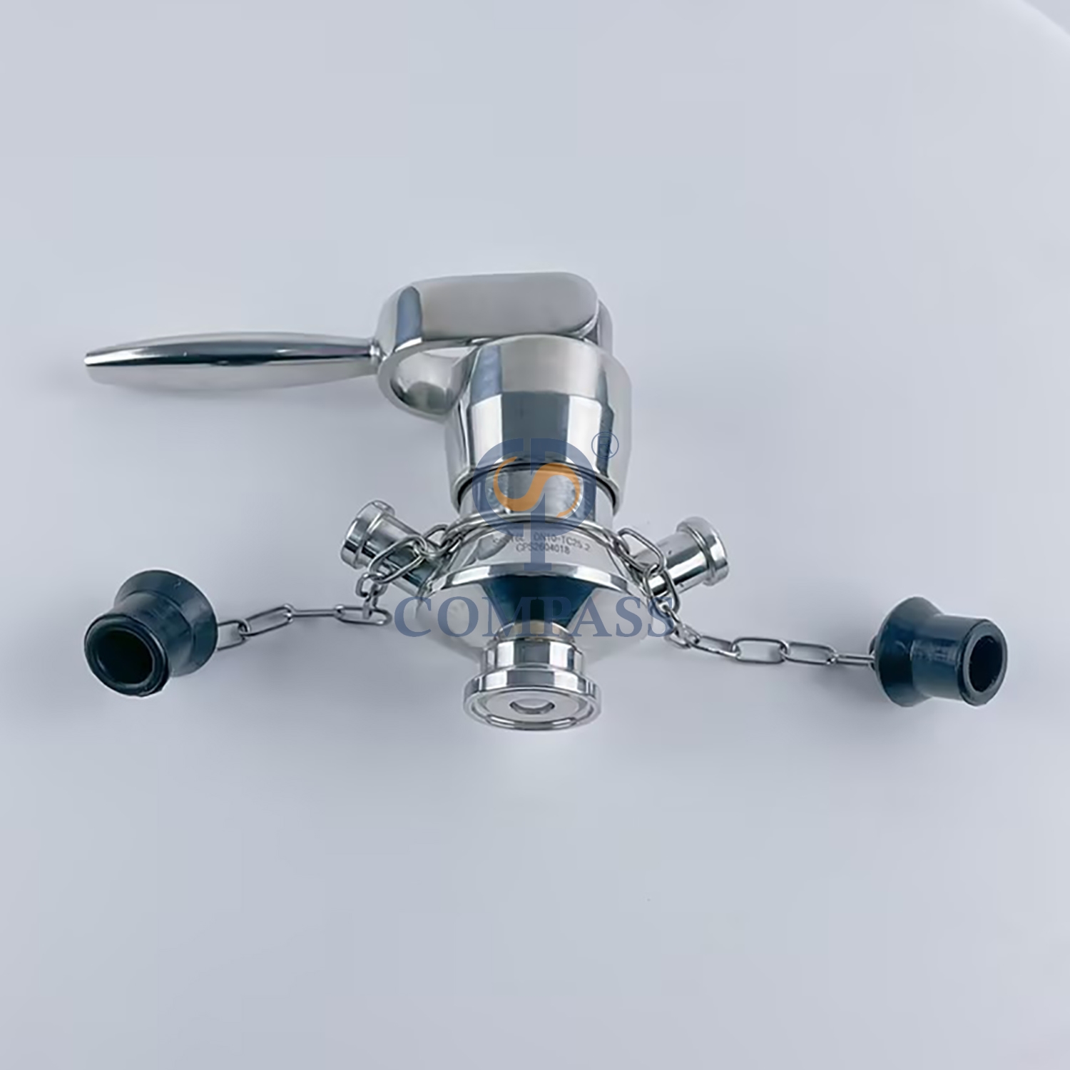 Válvula de muestreo de abrazadera aséptica de acero inoxidable sanitario, DN10 TC, 25,2 MM, SS316L, apertura rápida, con sello de silicona, superventas