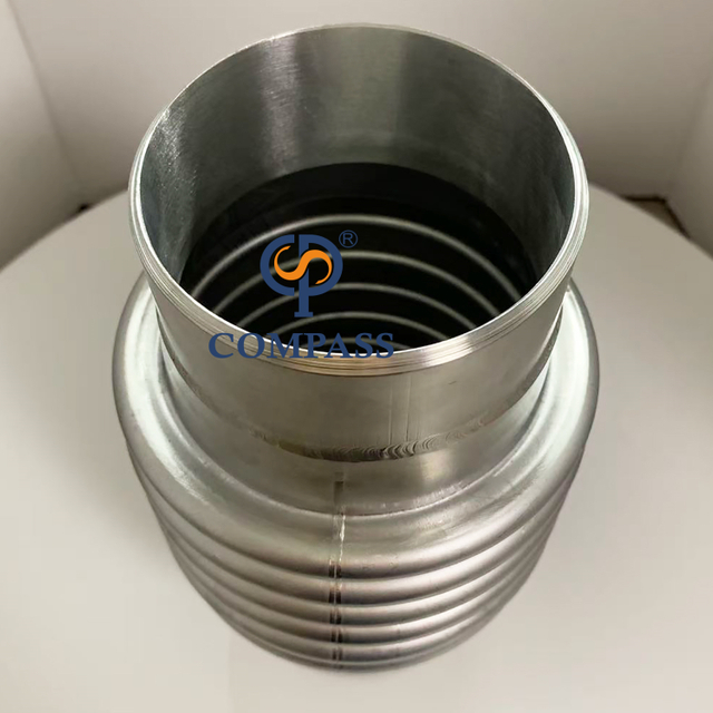 Fuelles flexibles de soldadura de zócalo de longitud total 200 MM SS304 OD85MM ID79MM