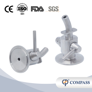 1/2 '12.7 mm manualmente TC Beer SS304 SS316L Válvulas de muestreo para la industria de bebidas