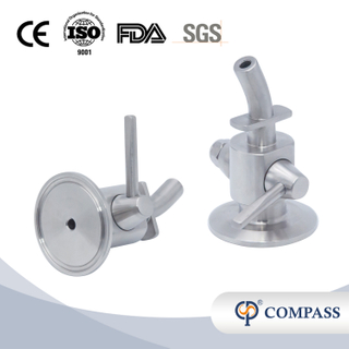 1/2 '12.7 mm manualmente TC Beer SS304 SS316L Válvulas de muestreo para la industria de bebidas