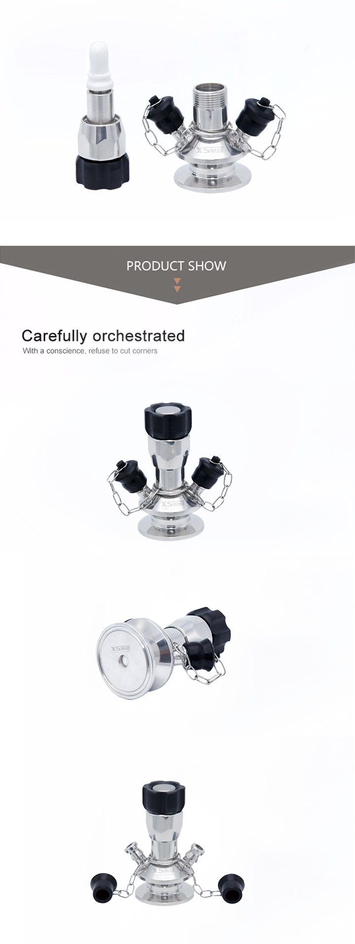 VSA farmac&eacute;utico de acero inoxidable de acero higi&eacute;nico de la v&aacute;lvula de muestra as&eacute;ptica