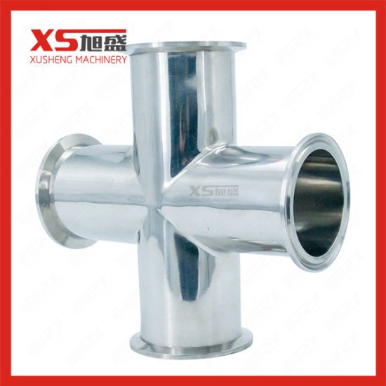 SS316L Acero inoxidable Sujeción sanitaria Cuatro cruces