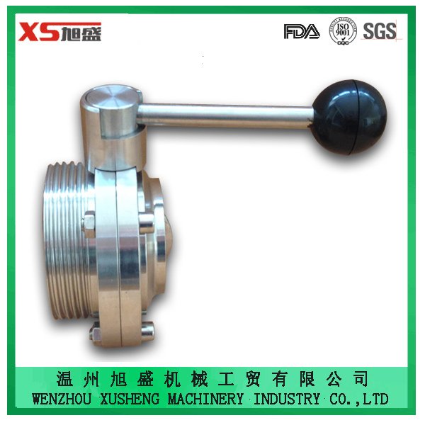 DN38 Acero inoxidable AISI304 Tipo T Tipo Tipo Tira V&aacute;lvulas de Mariposa