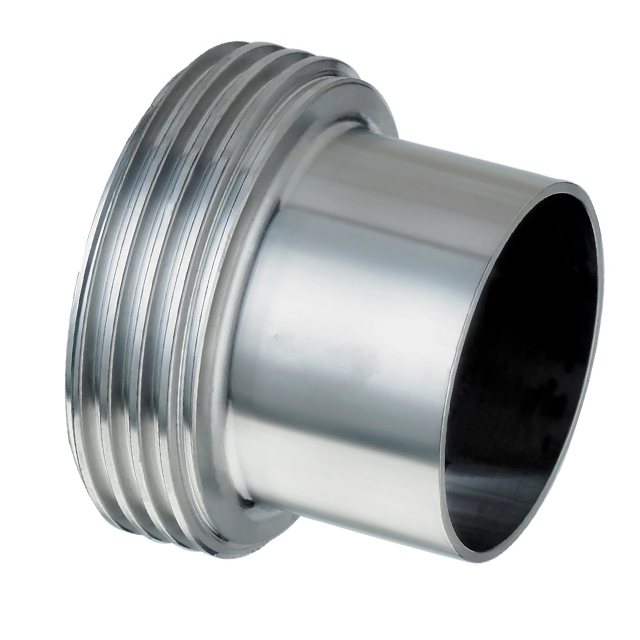 Tuerca redonda de acero inoxidable sanitario DIN para unión