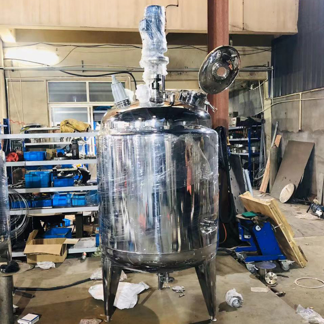 Tanque de mezcla de chaqueta de calor fresco mezclador de gel líquido de alimentos de acero inoxidable de grado alimenticio