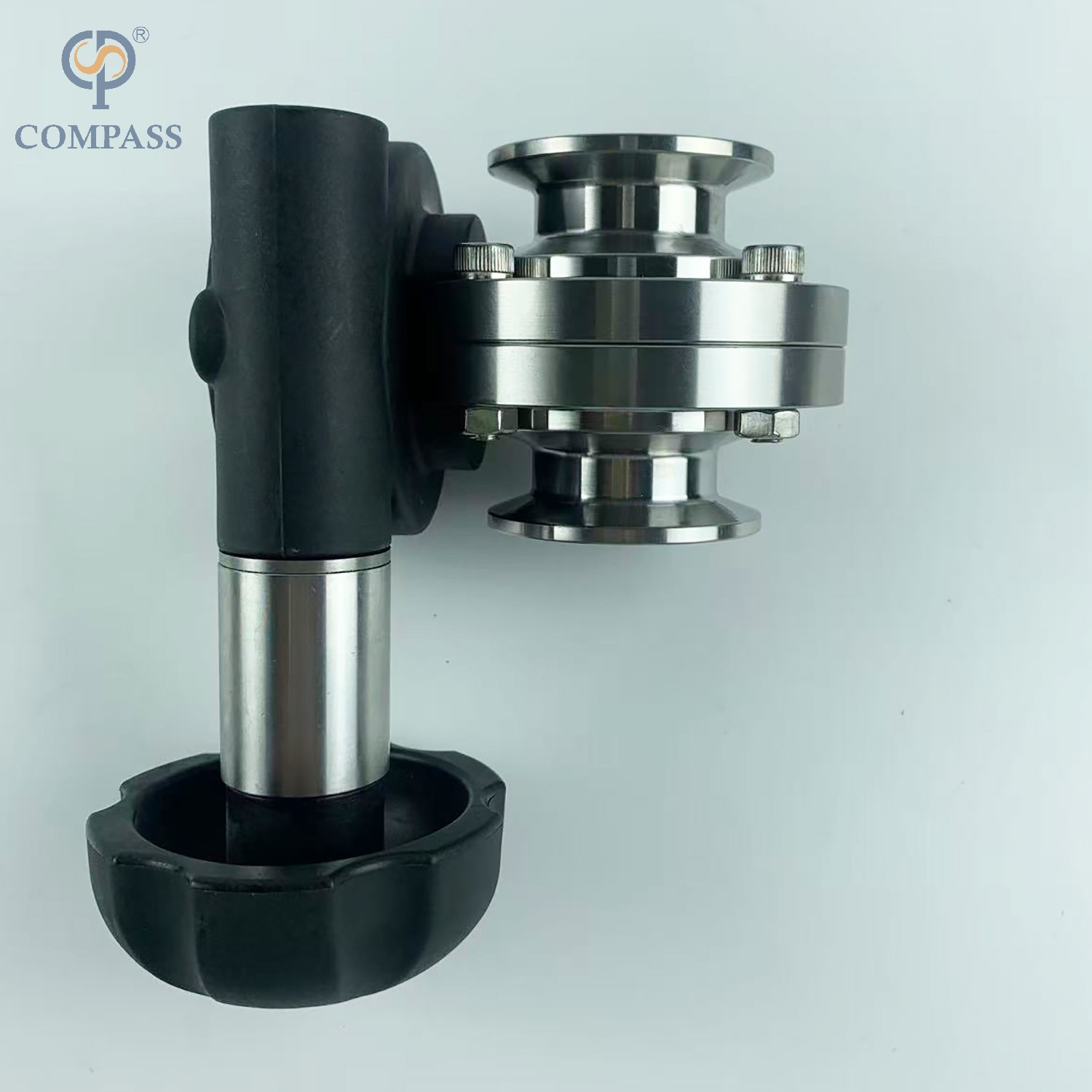 VÁLVULA DE BUFFERFLY DE MICRO AJUSTE CON SUJECIÓN SANITARIA MANUAL SMS DE GRADO ALIMENTARIO SS304