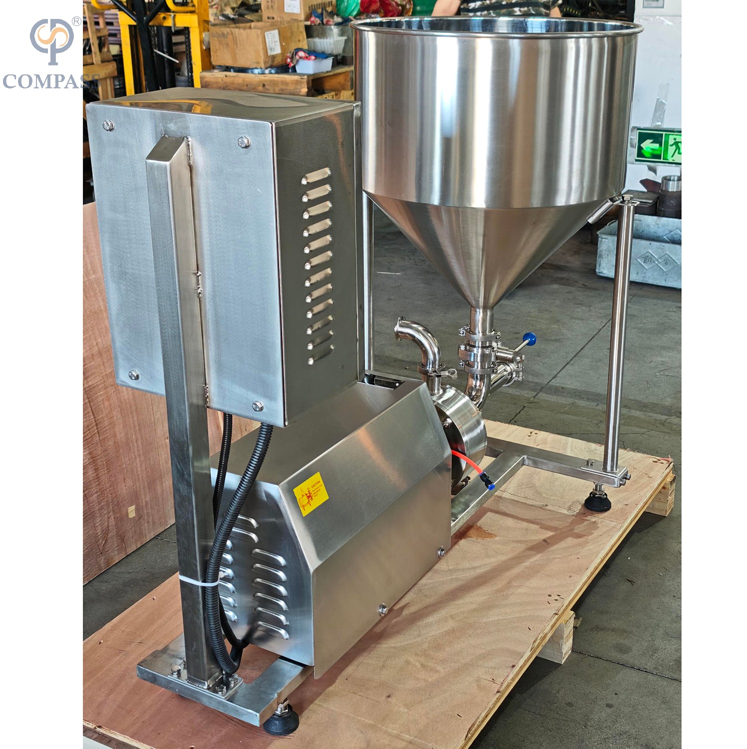  Motor emulsionante de dispersión de alto cizallamiento para tubería 1-120-4KW con gabinete de control VFD