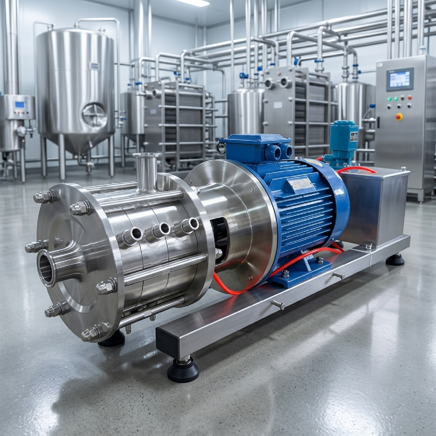 Bombas de emulsificación de tres etapas de alta viscosidad SS304 4KW con camisa calefactora