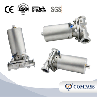 1/2 pulgada 12.7 mm de alta calidad Higiénica Higiénica Acero inoxidable SS316L SNUMADO SMS DIAFRAGM VAVLE 