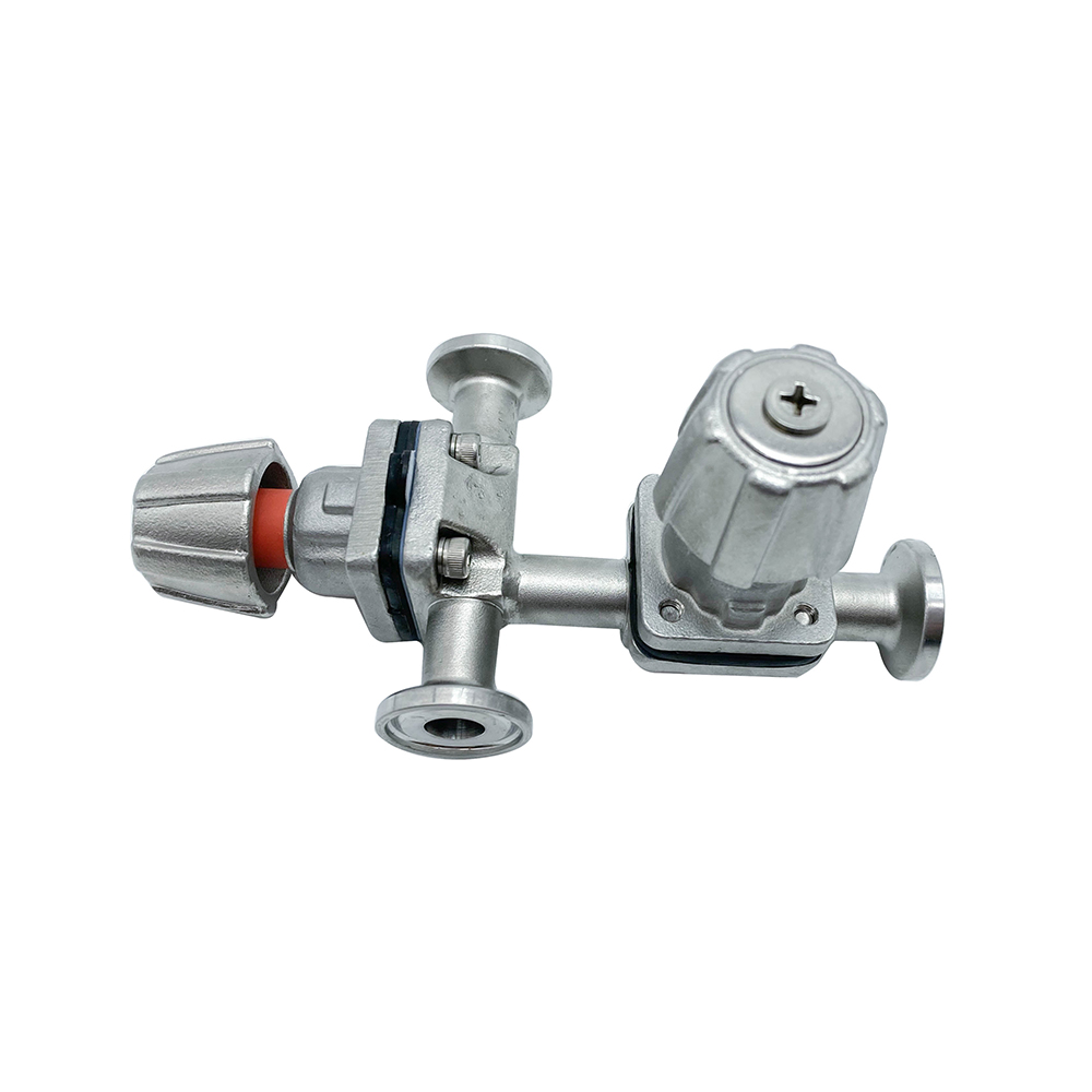 3/4 pulgadas 19.05 mm de alta calidad higiénica acero inoxidable SS316L SNPLA SMS Diafragma recto Vavle con manija de acero inoxidable