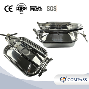 ENTRADAS RECTANGULARES EXTERIORES DE ACERO INOXIDABLE SS304 CON UN BRAZO INTERSECTANTE