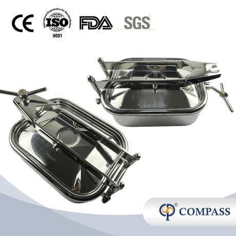 ENTRADAS RECTANGULARES EXTERIORES DE ACERO INOXIDABLE SS304 CON UN BRAZO INTERSECTANTE