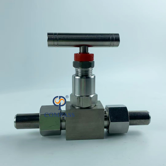 Válvula de aguja soldada a tope de alta presión roscada NPT BSP de acero inoxidable