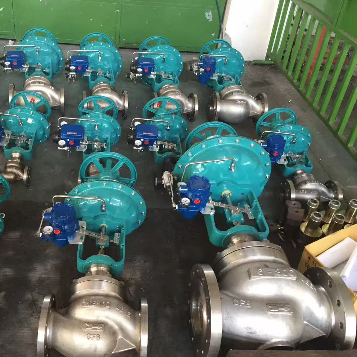DN25-DN400 I SS304 Válvulas de modulación neumática de vapor de grado industrial de acero inoxidable con posicionador
