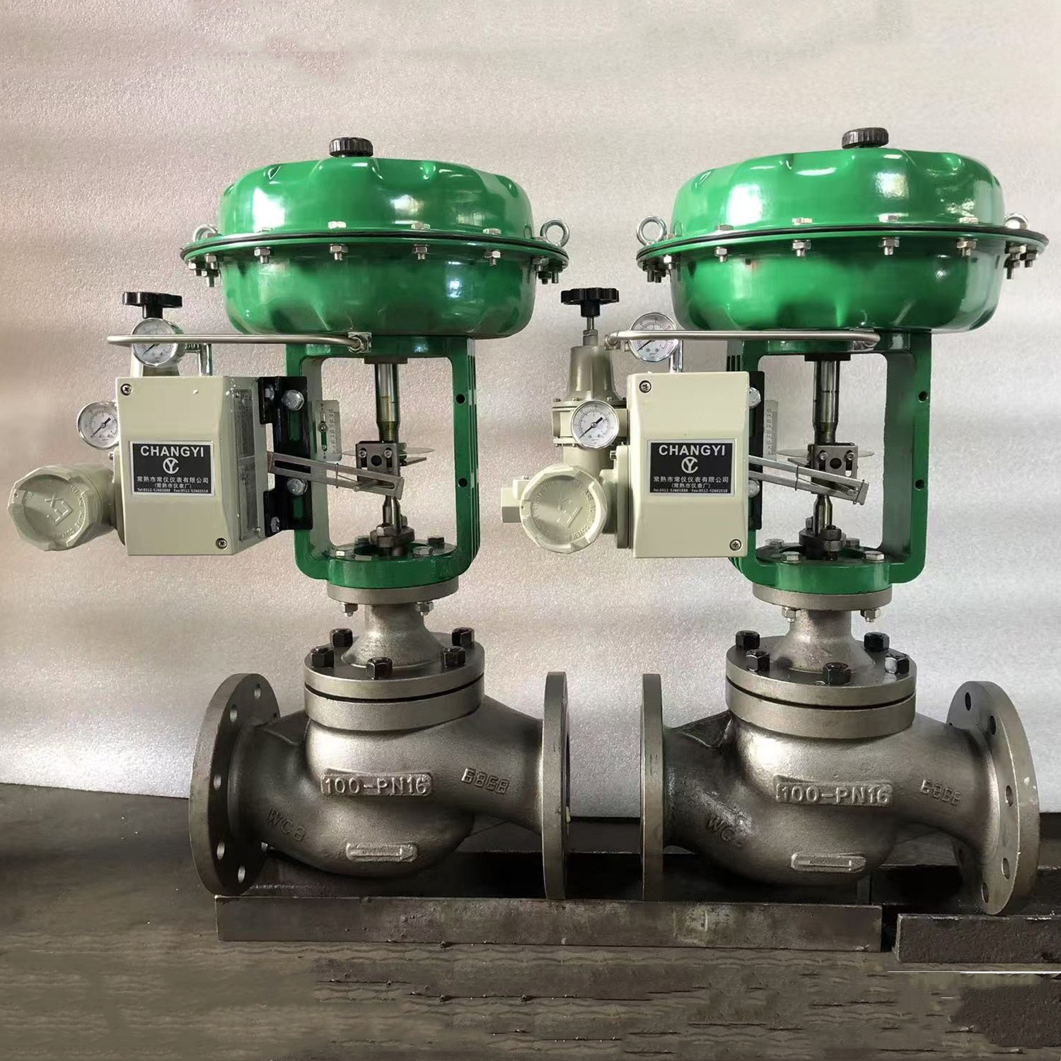 DN25-DN400 I SS304 Válvulas de modulación neumática de vapor de grado industrial de acero inoxidable con posicionador