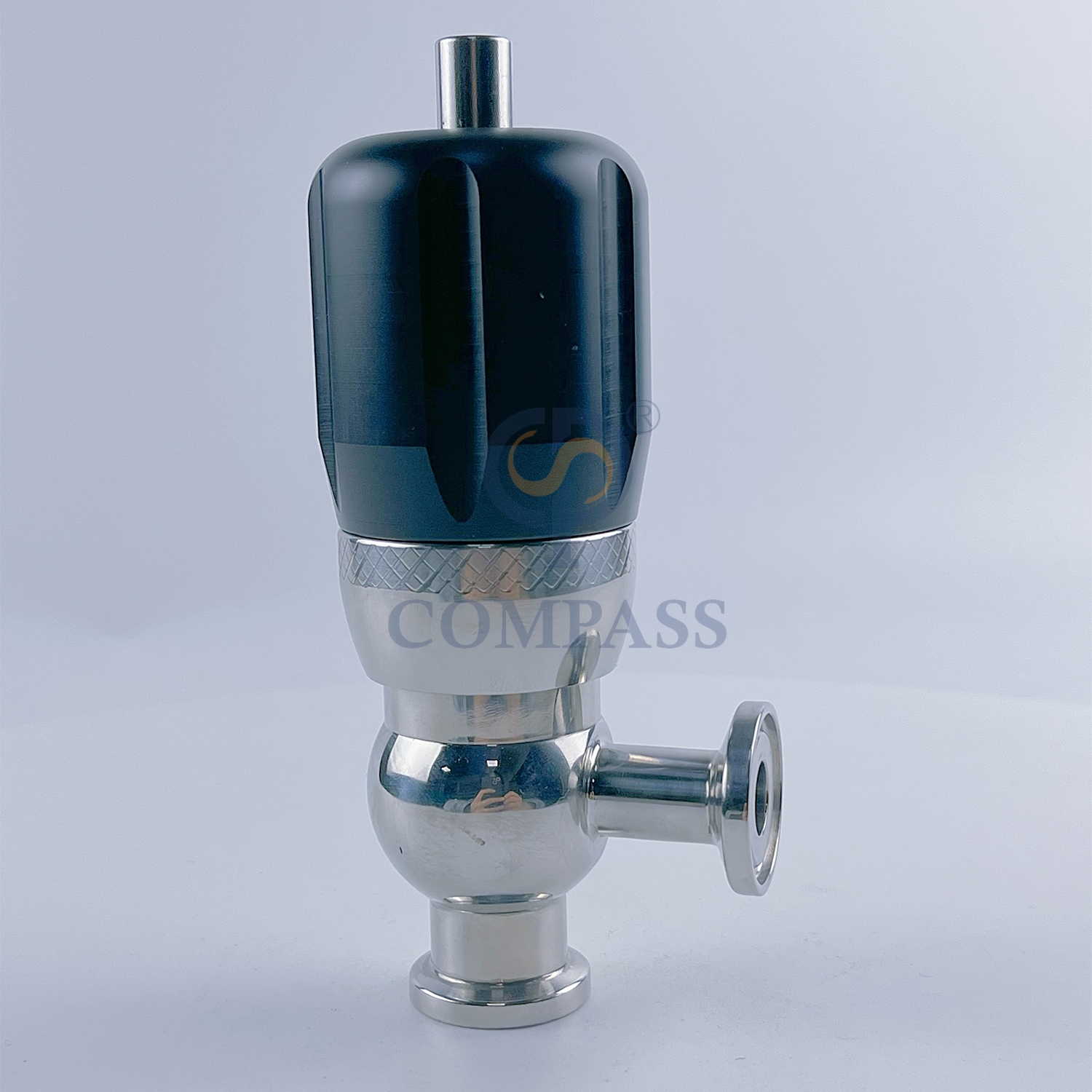 Mini válvula de seguridad estéril con sujeción manual SMS AISI316L de acero inoxidable de grado sanitario de 1/2 pulgada más vendida para la industria del petróleo y el gas