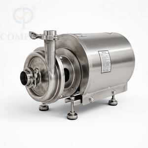 Bomba centrífuga eléctrica sanitaria higiénica de grado alimenticio SS304 OEM 415V con cubierta protectora de Motor redonda KSCP-10T-24M-2.2KW