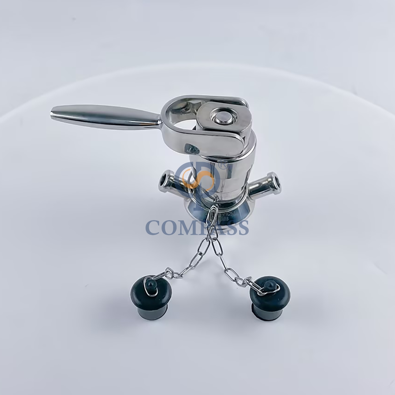 Válvula de muestreo de abrazadera aséptica de acero inoxidable sanitario, DN10 TC, 25,2 MM, SS316L, apertura rápida, con sello de silicona, superventas