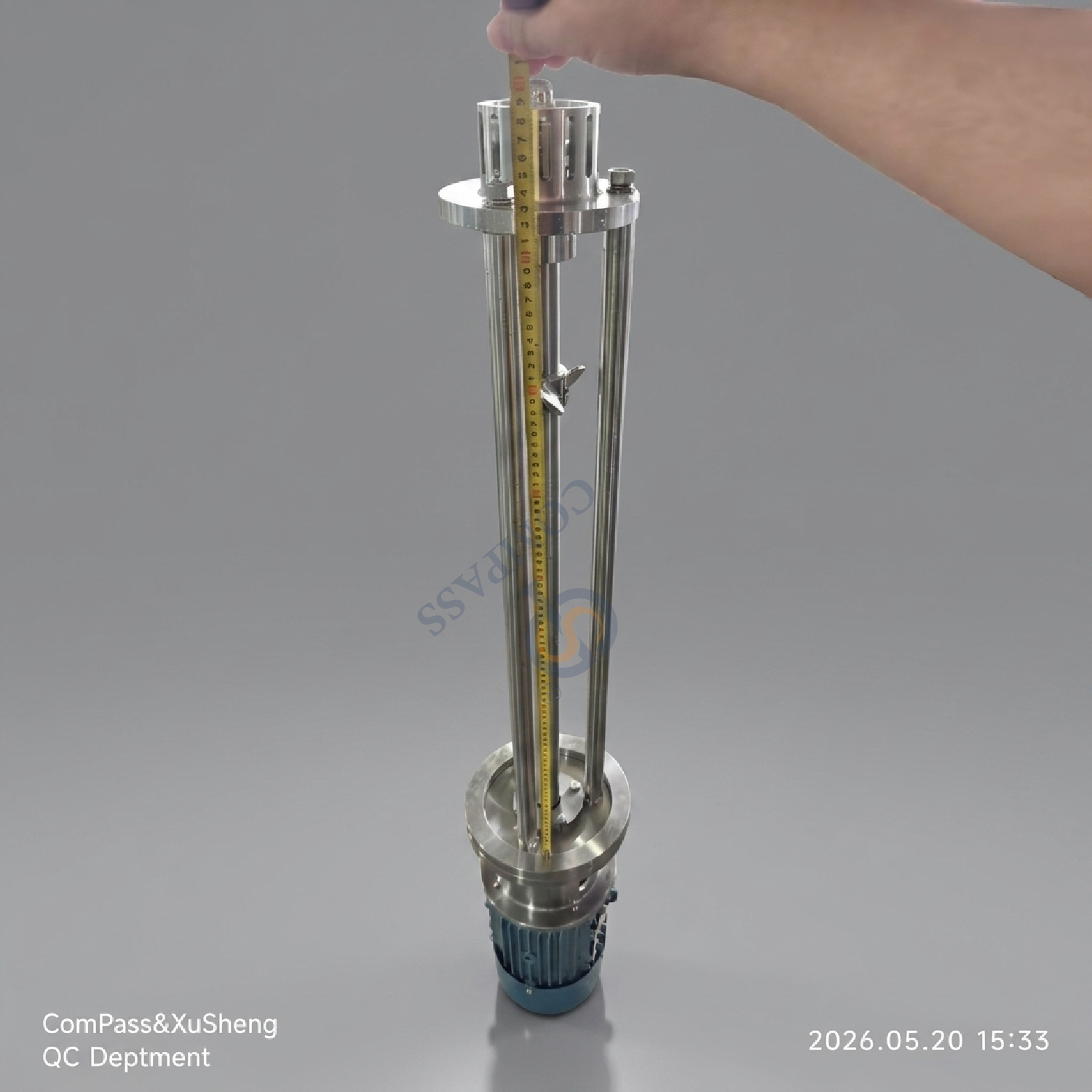 Emulsionante de dispersión intermitente de alto cizallamiento SS316L 2.2KW para mezclar pigmentos