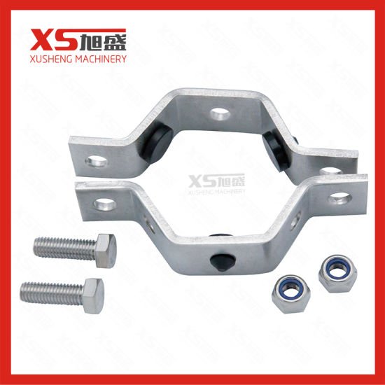 Soporte de tubo hexagonal de acero inoxidable SS304 con ojales