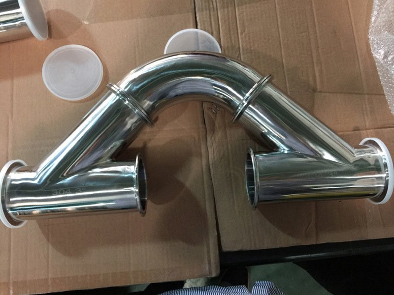 4 pulgadas de acero inoxidable de grado sanitario tri pinza y tipo de camiseta