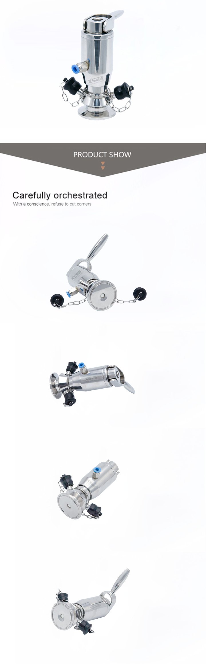 V&aacute;lvula de muestreo asp&eacute;tico de restablecimiento autom&aacute;tico SS316L de acero inoxidable