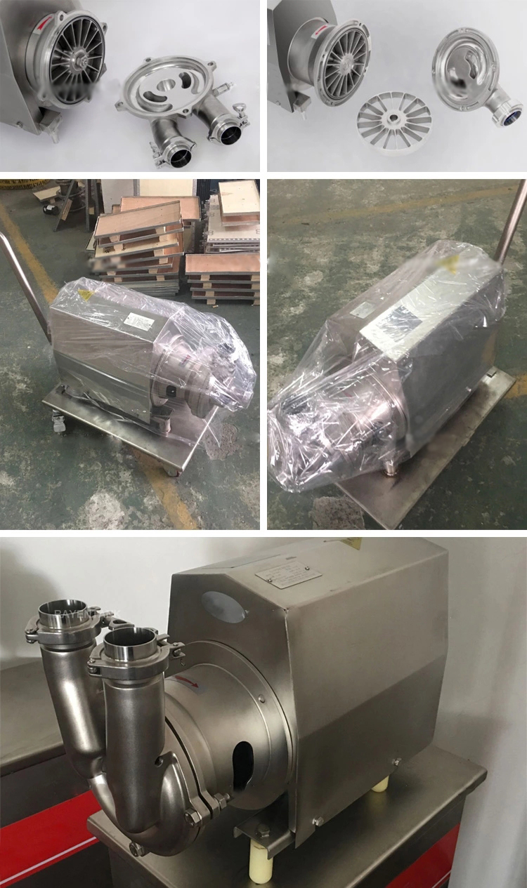 Bomba Cip de acero inoxidable de grado alimenticio sanitario