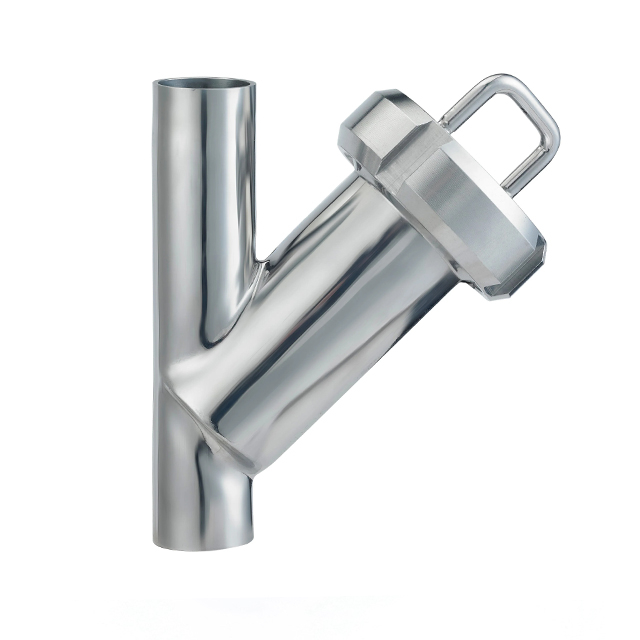 Colador de filtro de abrazadera tipo Y de acero inoxidable sanitario