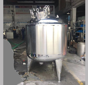 Tanque de bebida de leche de jugo sanitario personalizado de 1000 galones con tanque de almacenamiento de acero inoxidable líquido de rueda 