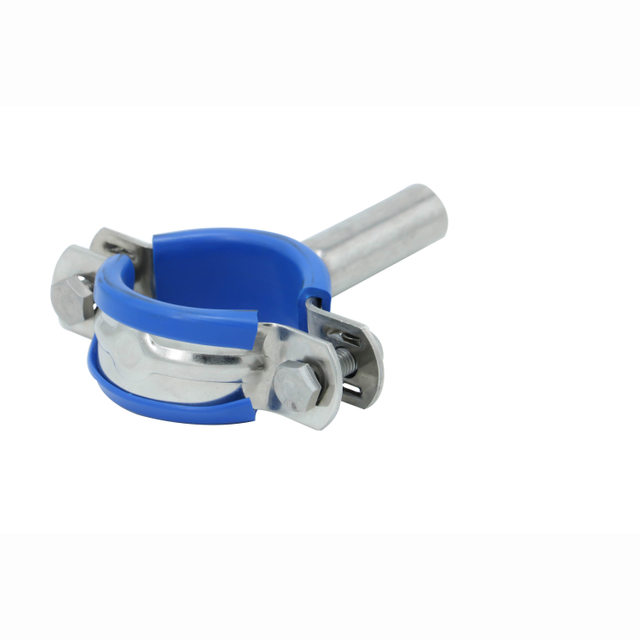 Accesorios de tubería de acero inoxidable Soporte de tubería con manguito azul