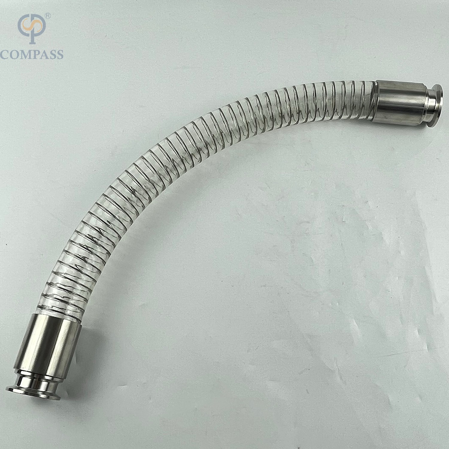 MANGUERA ESPIRAL TRANSPARENTE DE GRADO ALIMENTARIO SANITARIO DE 1,5 PULGADAS -24 PULGADAS