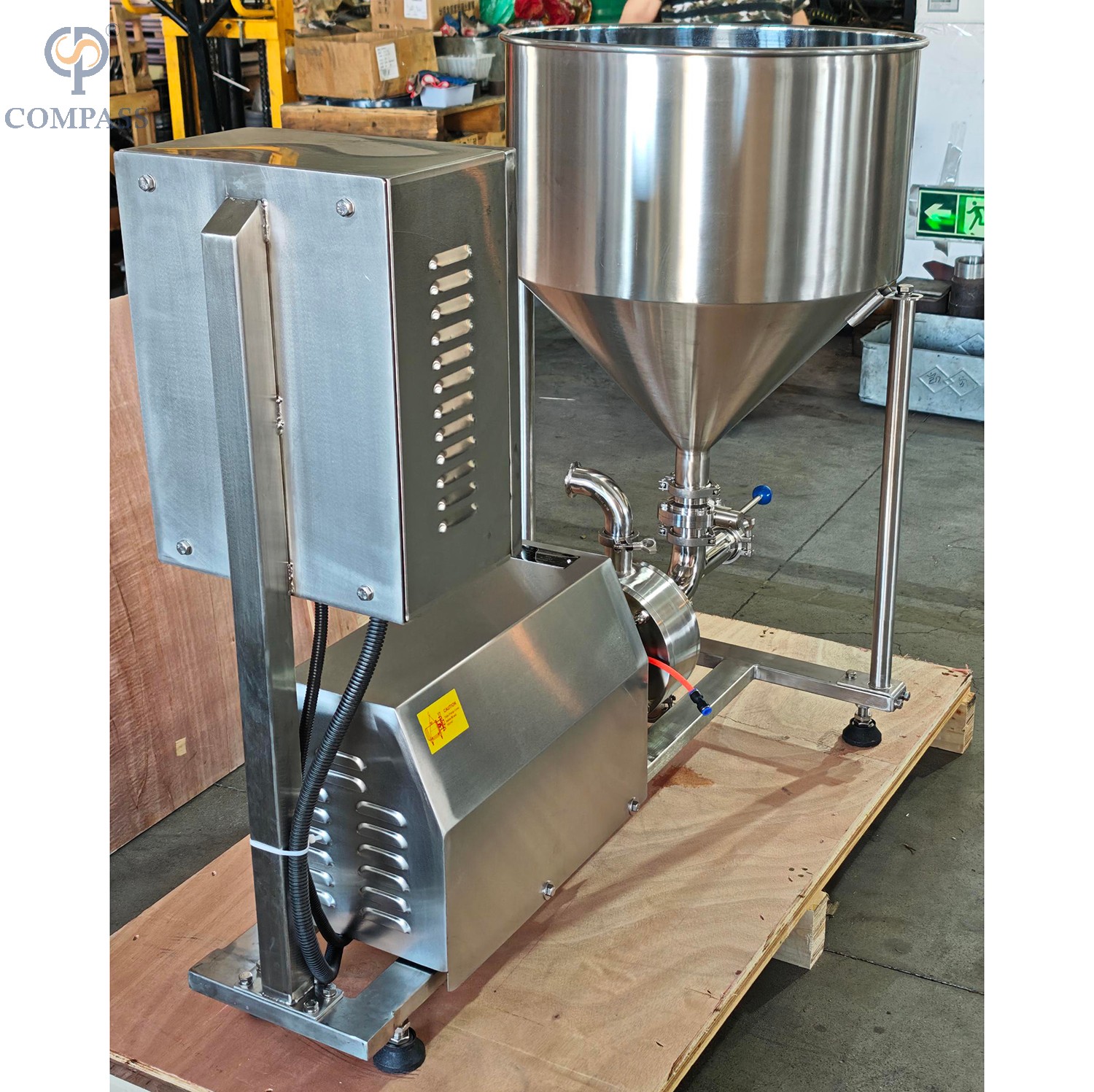  Motor emulsionante de dispersión de alto cizallamiento para tubería 1-120-4KW con gabinete de control VFD