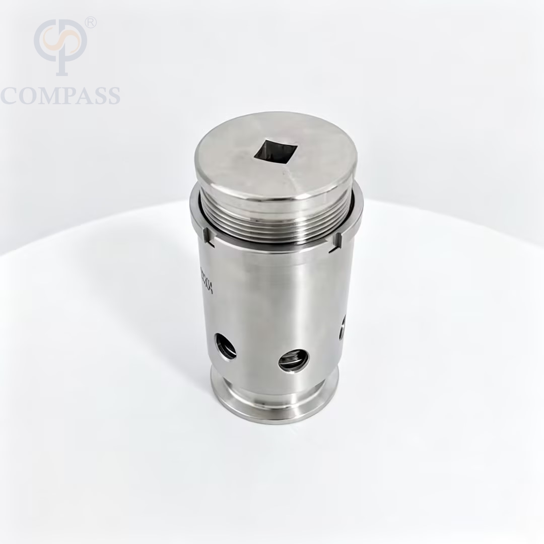 1-3Bar 38,1 MM Universal SS304 SS316L válvulas de alivio de presión de vacío ajustables de presión media sanitaria Tri-Clamp con silicona