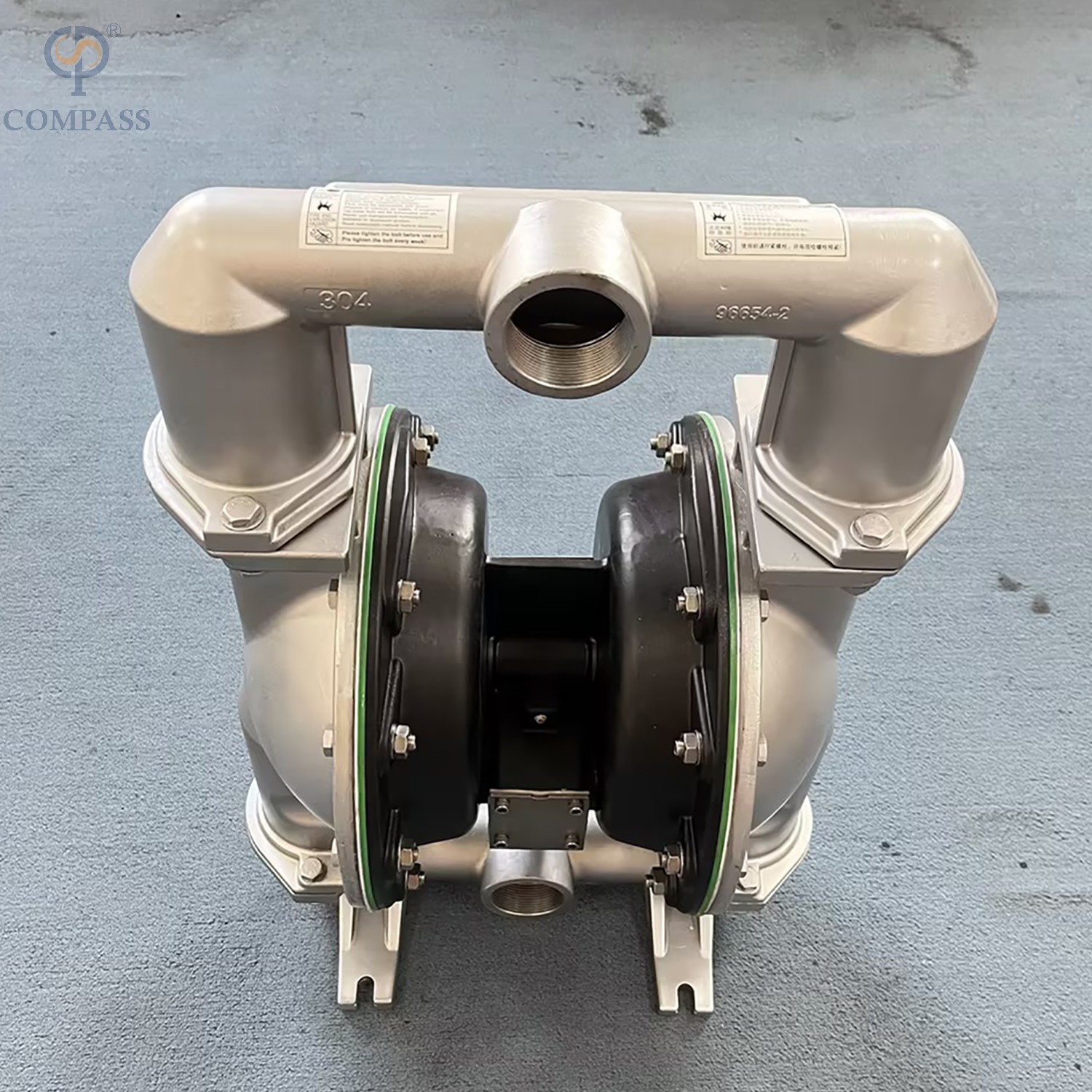 BOMBA NEUMÁTICA DE DOBLE DIAFRAGMA SS304