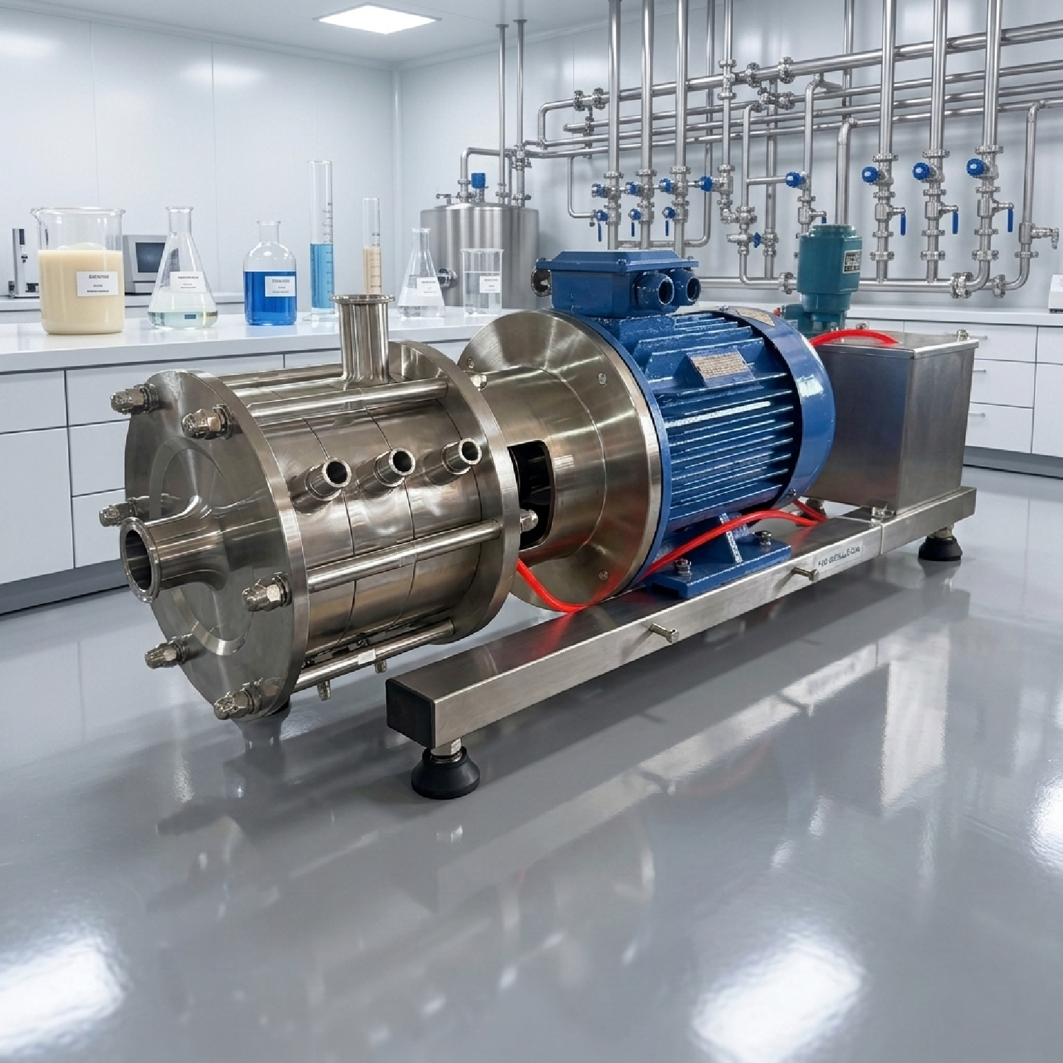 Bombas de emulsificación de tres etapas de alta viscosidad SS304 4KW con camisa calefactora