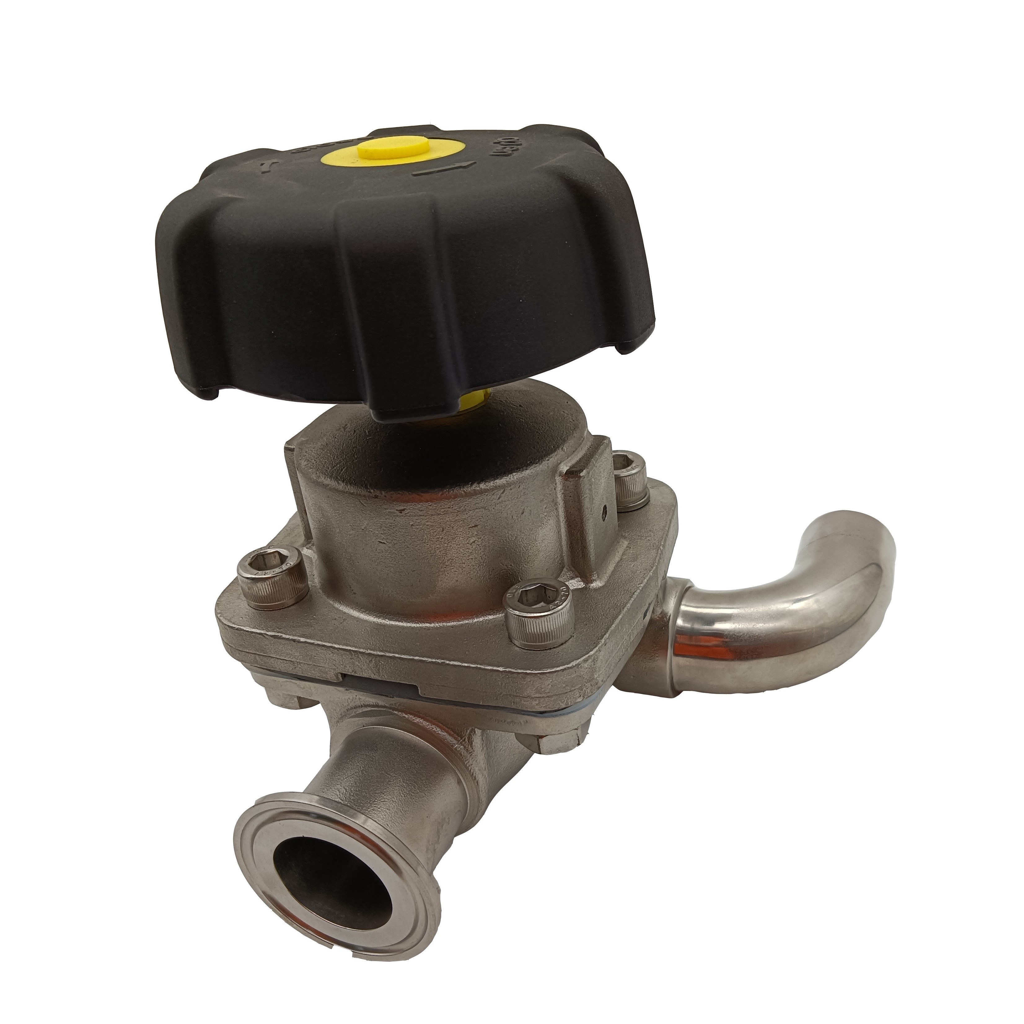 1/2 pulgada 12.7 mm de alta calidad Hygienic Hygienic Acero inoxidable SS316L SMS Cuesta de Diafragma de Type Diafragma Vavle 