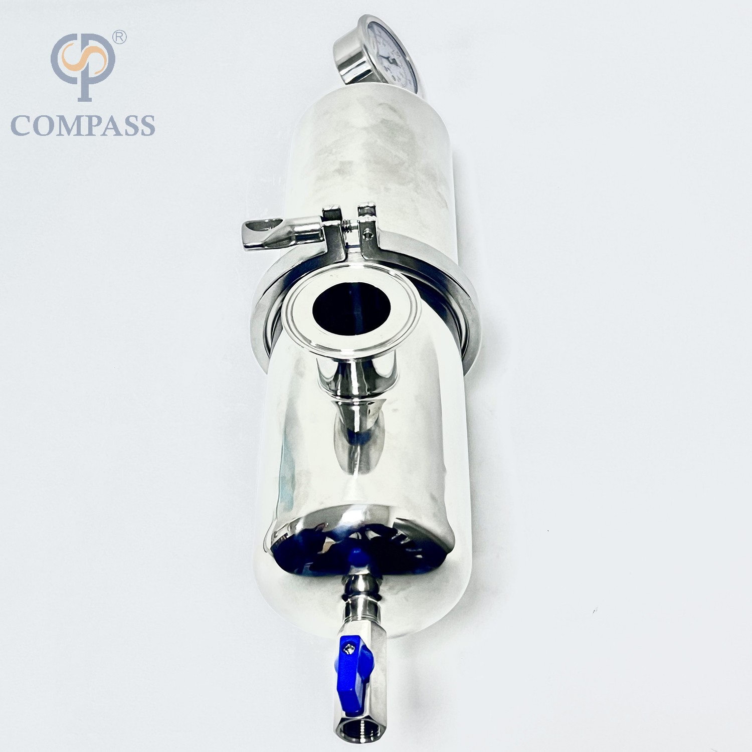 cárter del filtro de vapor de la abrazadera de 0.2um SS316L TC50.5MM con el elemento interior de PTFE