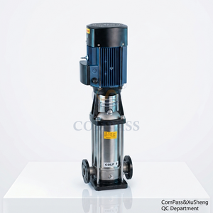 4kw CDLF8-100 Acero inoxidable sanitario SS304 4000 litros/h PN25 Bomba centrífuga multietapa vertical con extremo de brida con buen precio