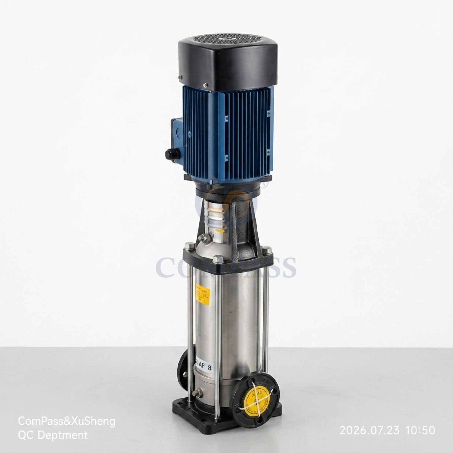 4kw CDLF8-100 Acero inoxidable sanitario SS304 4000 litros/h PN25 Bomba centrífuga multietapa vertical con extremo de brida con buen precio