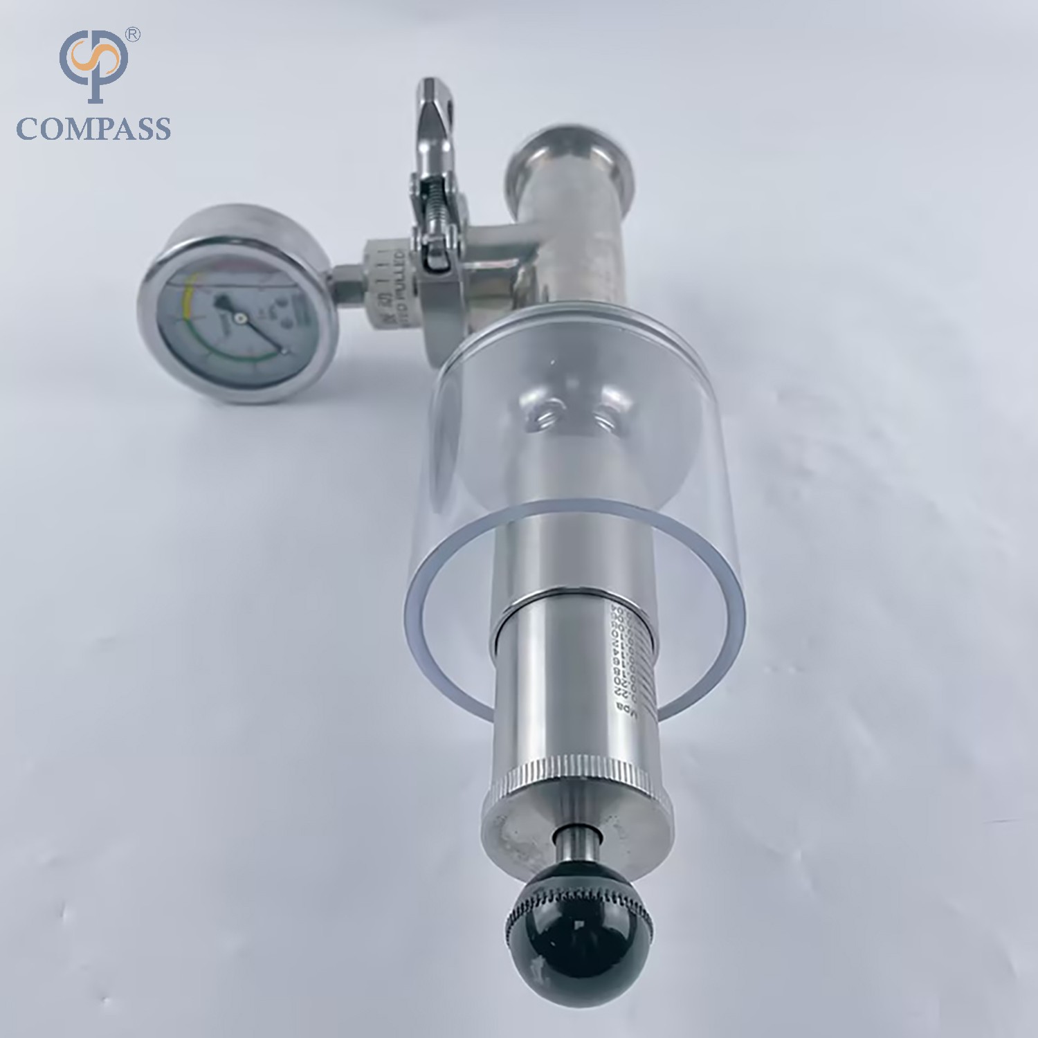 38.1MM TC50.5MM aséptico esterilizan las válvulas de escape modelo verticales de la abrazadera SS316L