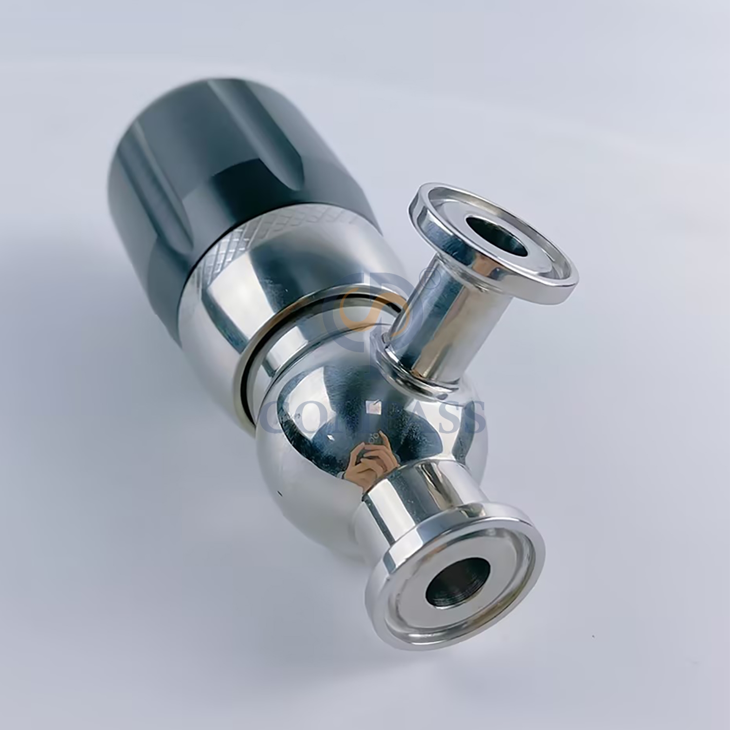 Mini válvula de seguridad estéril con sujeción manual SMS AISI316L de acero inoxidable de grado sanitario de 1/2 pulgada más vendida para la industria del petróleo y el gas