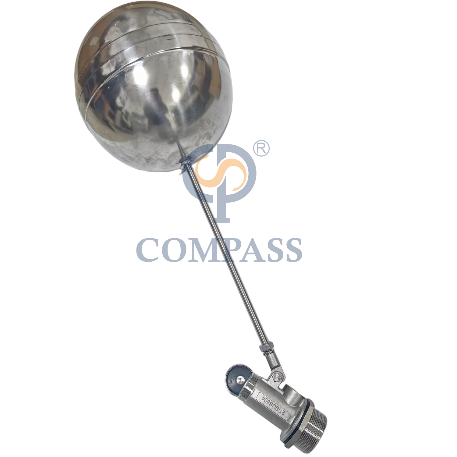 Válvula de bola de flotador con extremo roscado macho BSP, tamaño de bola SS304 250MM, 2 pulgadas, DN50, para tanque