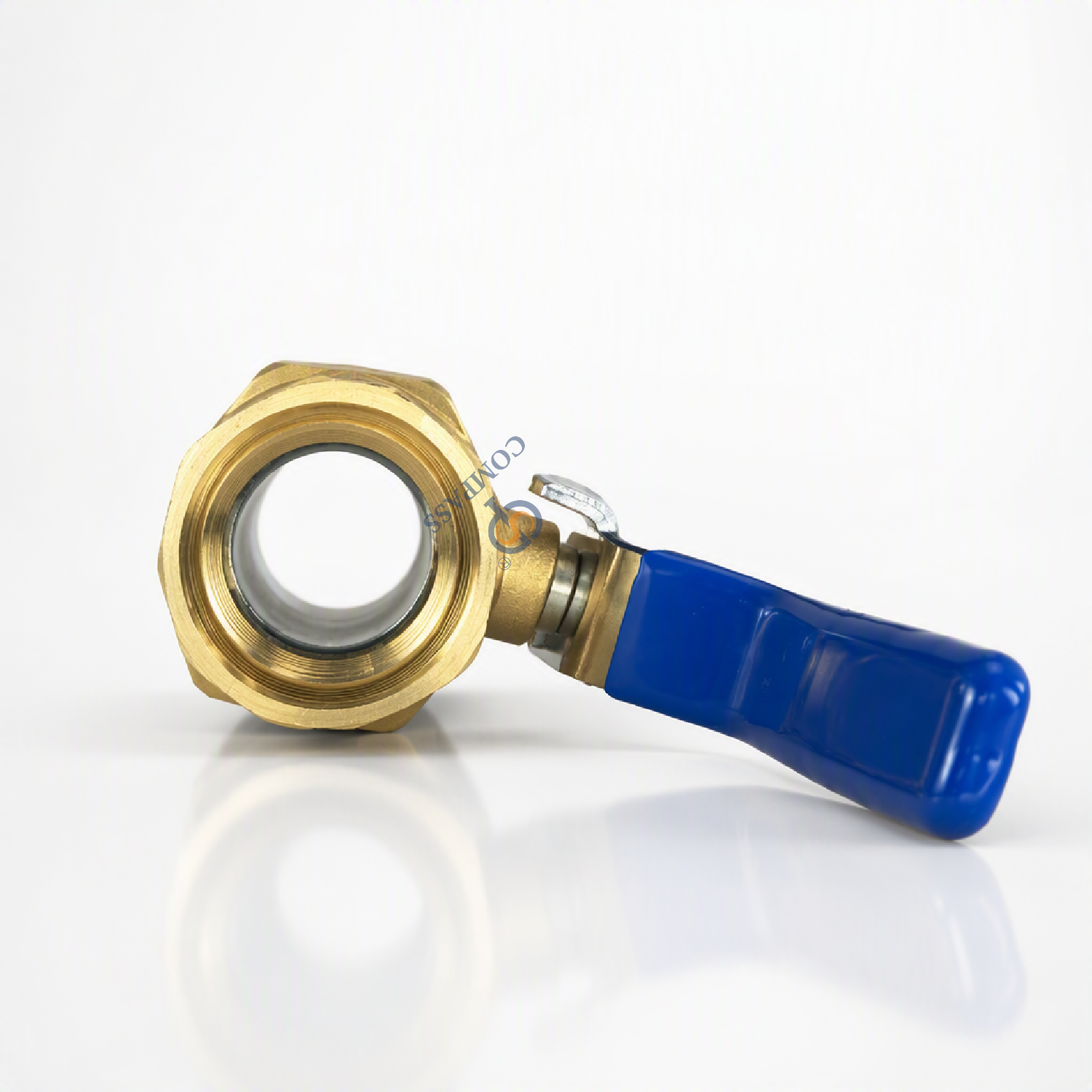 Venta caliente 1-1/4 'rosca BSPP Material de latón válvula de bola de latón de rosca hembra-macho de alimentación Manual de alta calidad con junta de PTFE