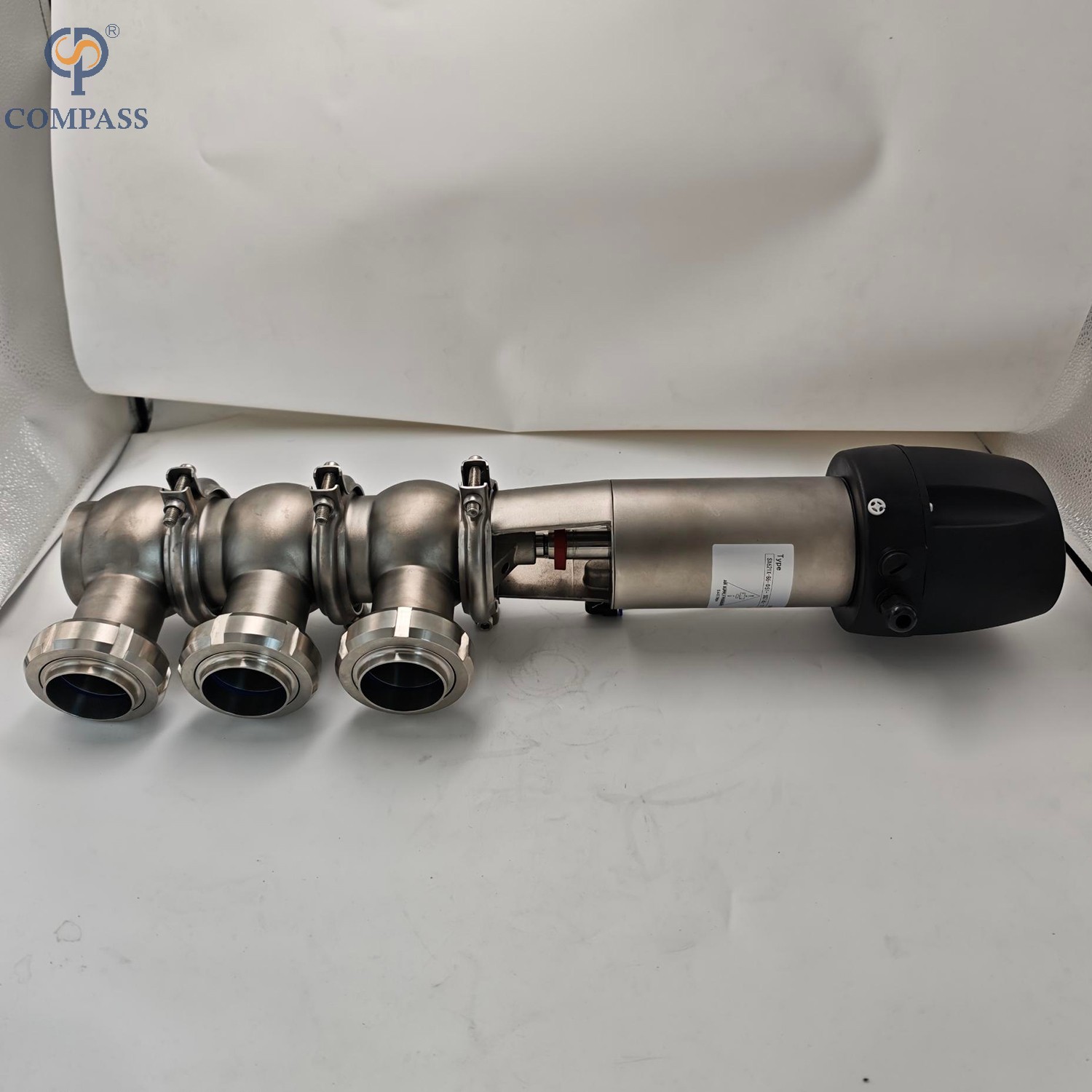 VÁLVULA DESVIADORA DE UNIÓN NEUMÁTICA TIPO SS316L 111 (NC)