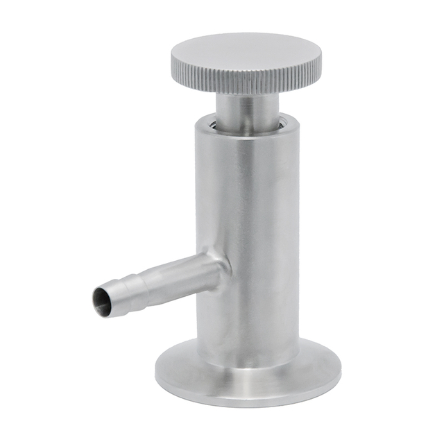 Matte ordinaria tri sujeción manualmente SS304 SS316L Válvulas de muestreo para cerveza