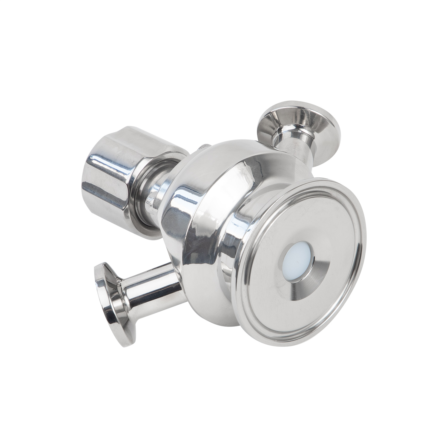 Válvula de muestreo de alta calidad higiénica SS316L con tapa de acero inoxidable