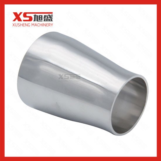 Reductor concéntrico SMS sanitario SS304 de acero inoxidable