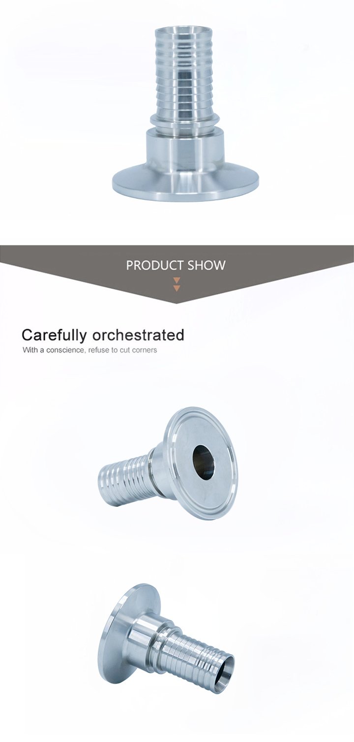 Adaptador de manguera de sujeci&oacute;n de acero inoxidable