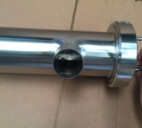 Sistema de filtro dúplex extendido de 2" higiénico 316L de acero inoxidable