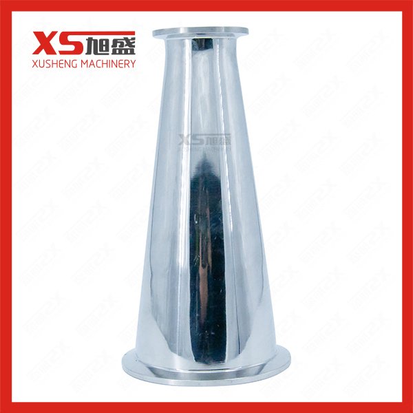 Saneamiento higi&eacute;nico de acero inoxidable TC TRI sujeci&oacute;n reductor conc&eacute;ntrico